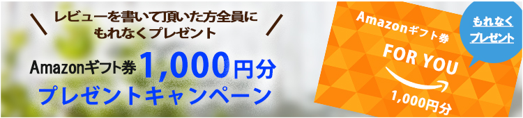 Amazonギフト券1,000円分プレゼントキャンペーン